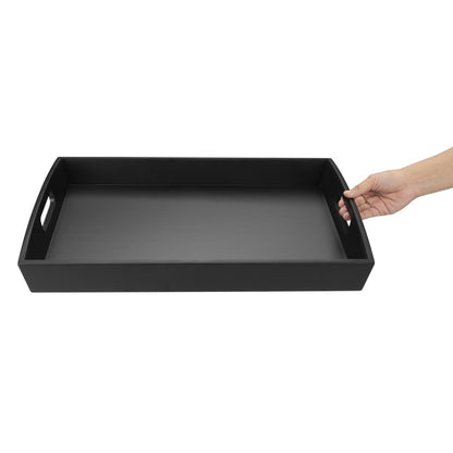 DP883 Olympia Bamboe Zwart Groot Dienblad - 510x350x70mm