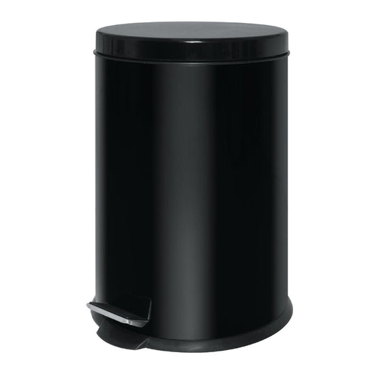 GG978 Pedaalemmer RVS zwart 20Ltr