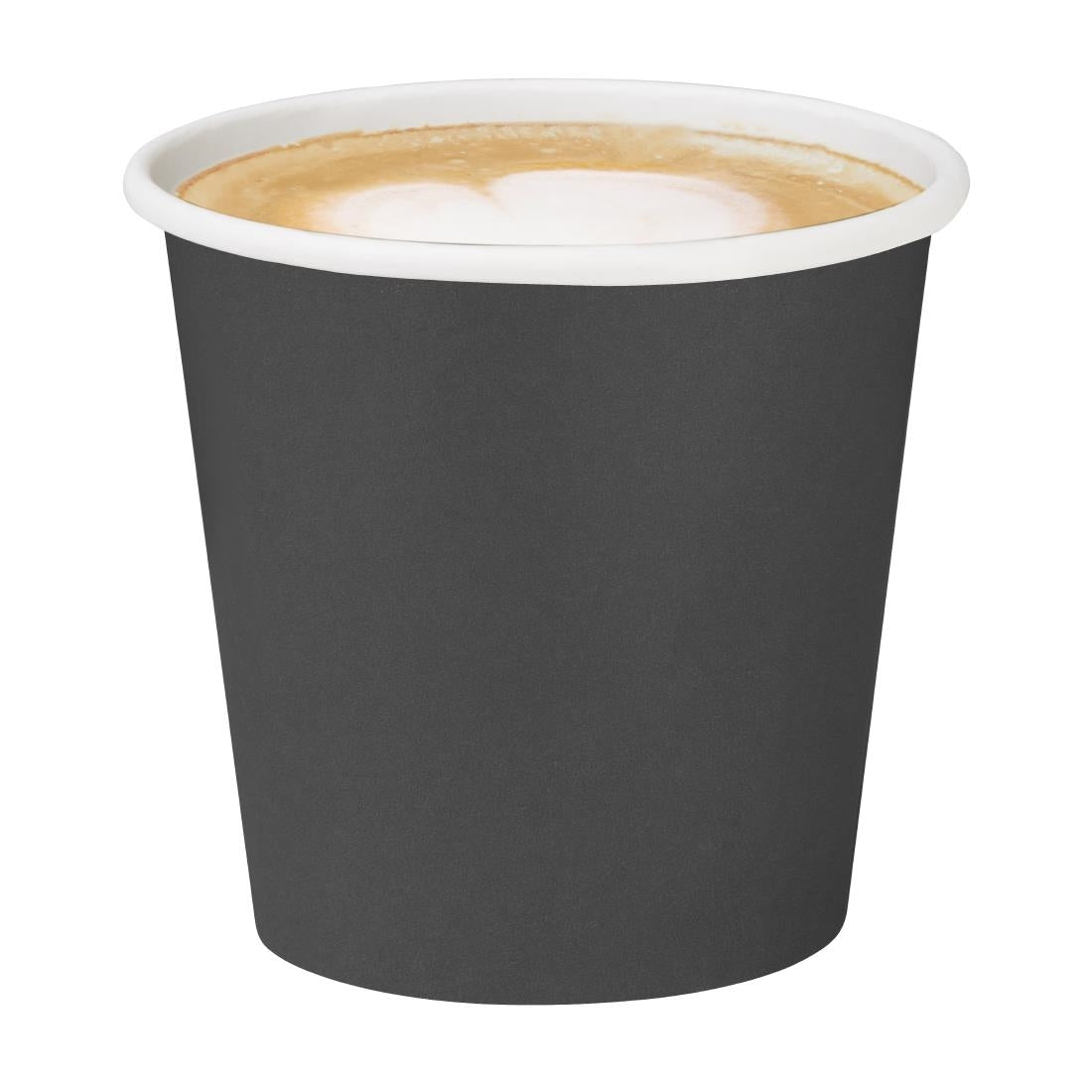HT468 Fiesta Recyclebare Hot Cups Enkelwandig Zwart 6oz (1000 stuks)