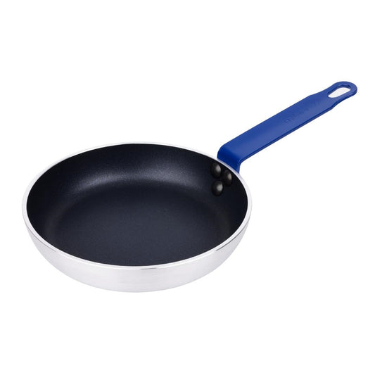 HT970 Hygiplas Aluminium Antikleef Teflon Platinum Plus Koekenpan met Blauwe Handgreep 19cm