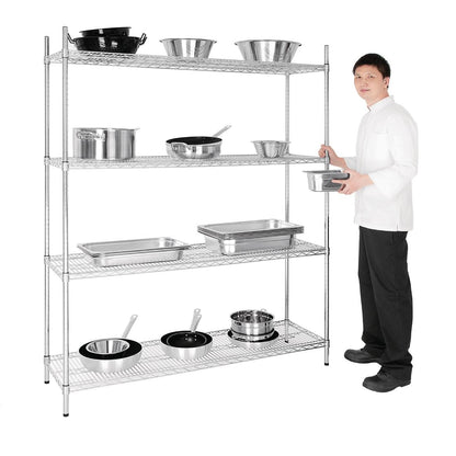 L929 Vogue voorraadrek met 4 schappen 152,5x46cm