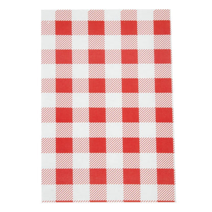 CL658 Rood Gingham vetvrij papier 19x31cm (200 stuks)