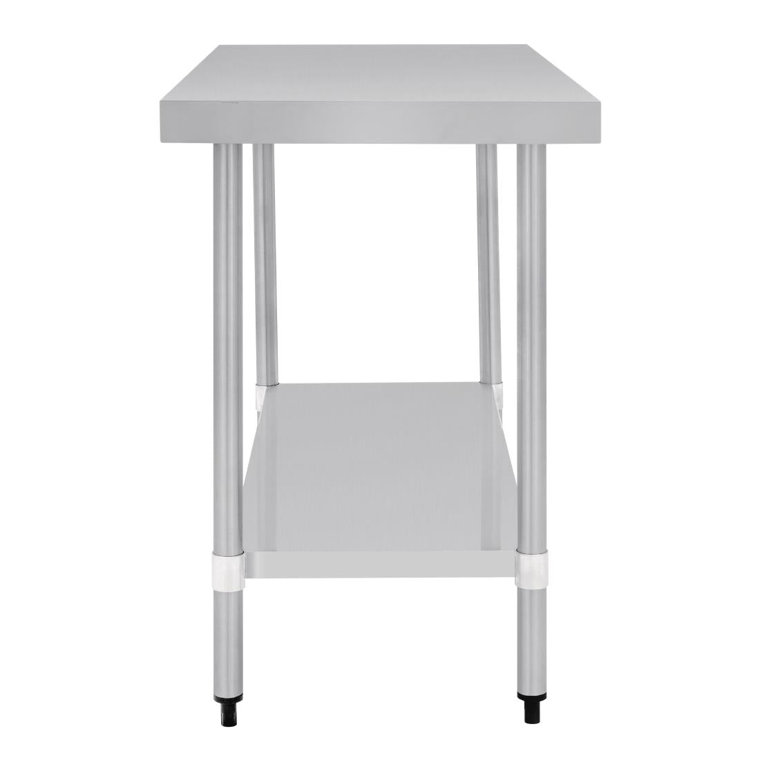 T376 Vogue RVS werktafel zonder achteropstand 90x120x60cm