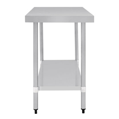 T376 Vogue RVS werktafel zonder achteropstand 90x120x60cm
