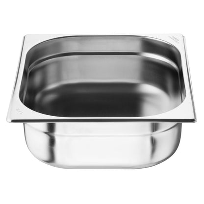 JB372 Nisbets Essentials RVS 1/2 Gastronorm Bak 100mm (3 stuks)