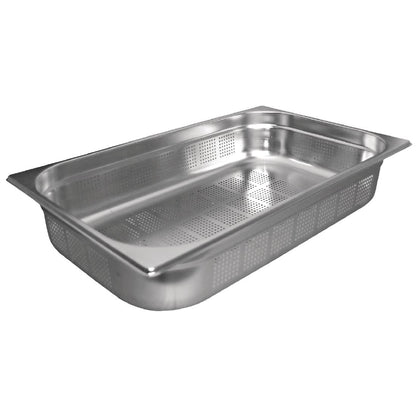 K840 Vogue roestvrijstalen geperforeerde 1/1 gastronorm bak 65mm