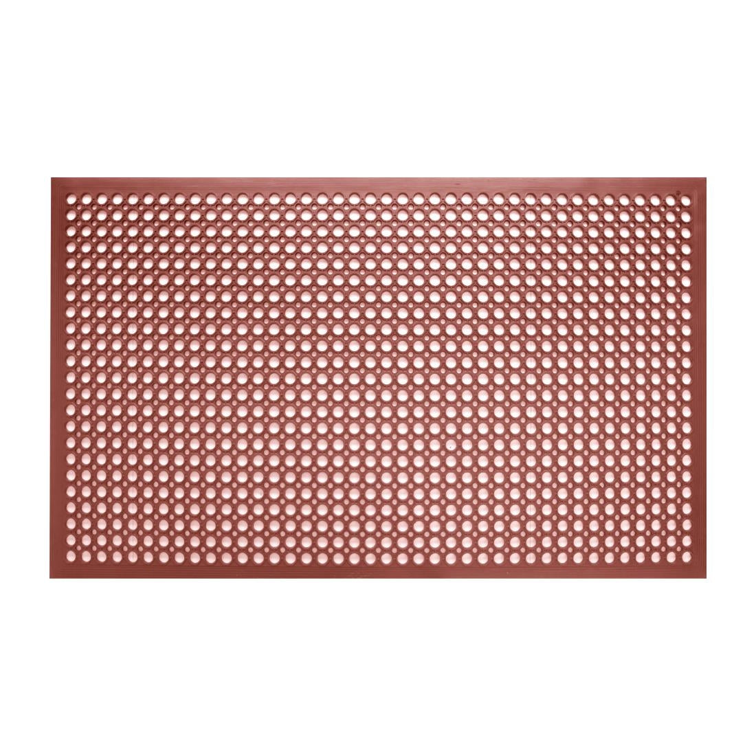 GF017 Jantex rubberen vetbestendige anti-vermoeidheidsmat rood 1500 x 900mm