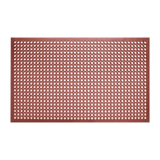 GF017 Jantex rubberen vetbestendige anti-vermoeidheidsmat rood 1500 x 900mm
