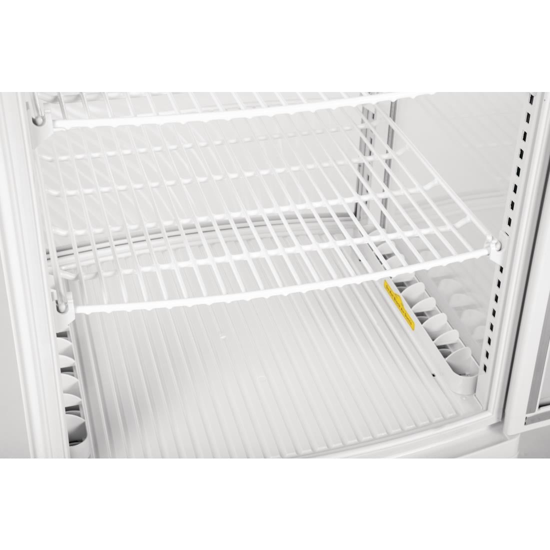 CB507 Polar C-serie koelvitrine met gebogen deuren 86L wit