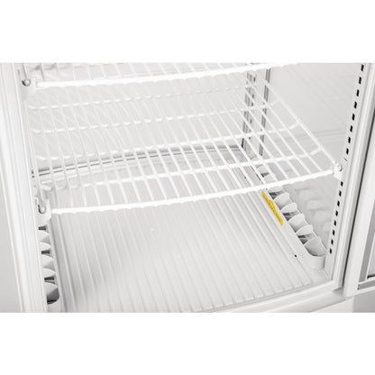 CB507 Polar C-serie koelvitrine met gebogen deuren 86L wit