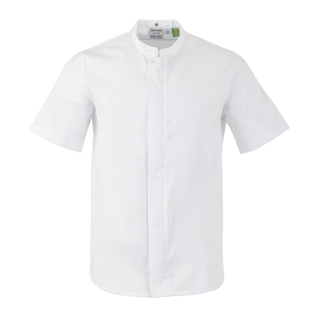 BA116-S Southside Harlem Koksjas Wit Korte Mouw Mesh Maat S