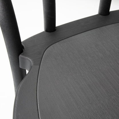HW286 Bolero Soho Stoelen Van Buighout Stijl Hars Zwart (4 Stuks)