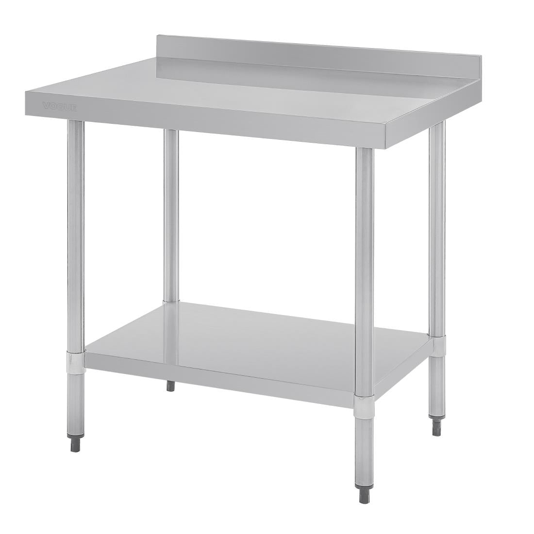GJ506 Vogue RVS werktafel met achteropstand 90x90x70cm