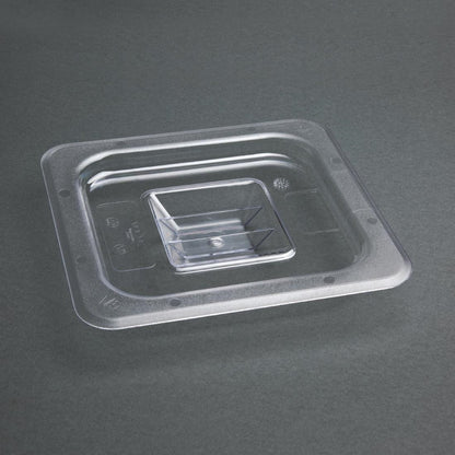 U248 Vogue polycarbonaat 1/6 gastronorm deksel helder