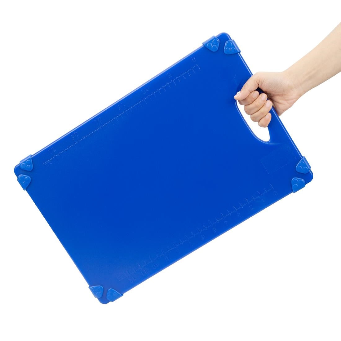 HW006 Hygiplas Commerciële Grip Snijplank Blauw 458X306Mm