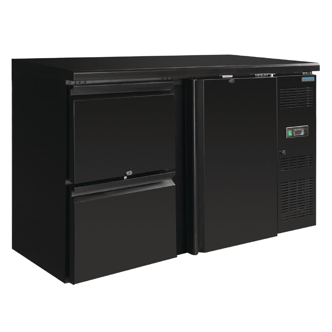 GL186 Polar U-serie enkele deur bar koeling met laden