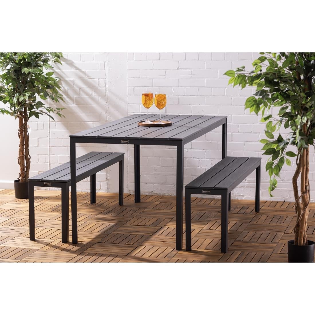 HZ020 Bolero Valletta Grijs Gelat Oosterse Tafel 1560mm