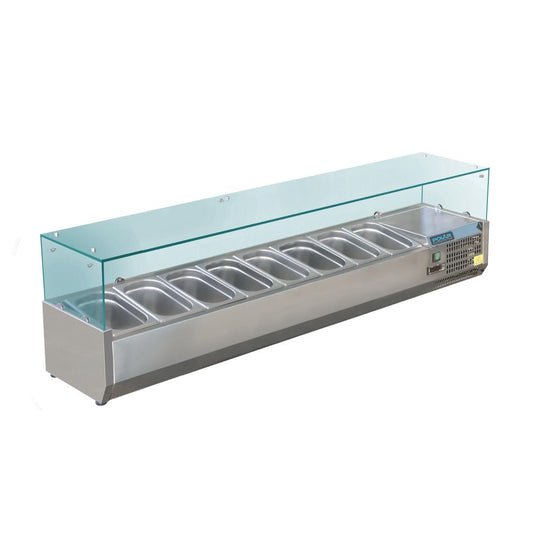 GD877 Polar G-serie opzetkoelvitrine 8x GN 1/3