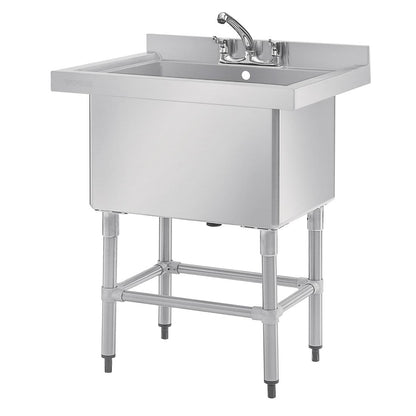CE141 Vogue diepe RVS spoelbak 77x60cm