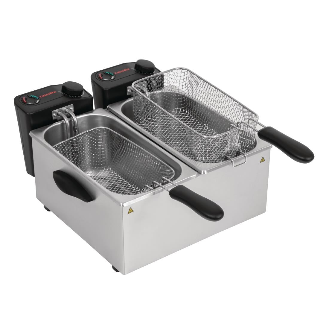 GG199 Caterlite dubbele friteuse voor licht gebruik 2x 3,5L
