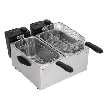 GG199 Caterlite dubbele friteuse voor licht gebruik 2x 3,5L