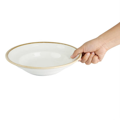 FB979 Olympia Kiln Pastakommen Krijtwit 25cm (4 Stuks)