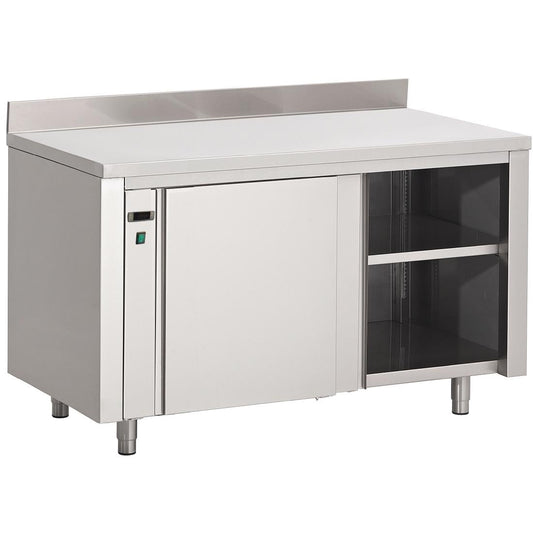 DS438 Gastro M RVS warmhoudkast met achteropstand 85x180x70cm