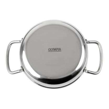 HY100 Olympia Tafel Presentatie Dubbel Handvat Schaal Roestvrij Staal 125mm