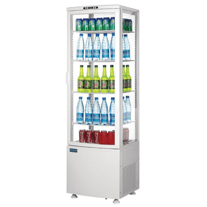 CX575 Polar C-Serie Energiezuinige Koelkast Met Gebogen Deur Wit 235Ltr