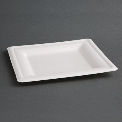 FC520 Fiesta Compostable composteerbare bagasse borden vierkant 261mm (50 stuks)