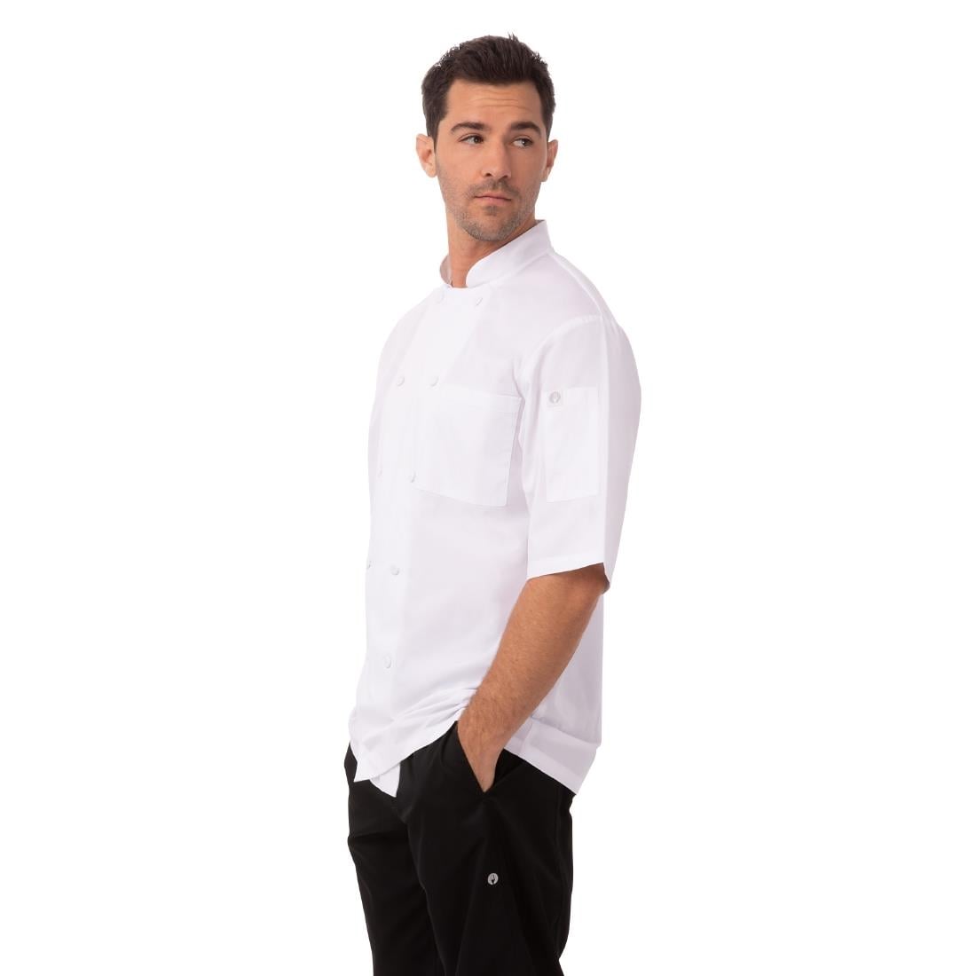 A914-L Chef Works Montreal Cool Vent uniseks koksbuis wit L