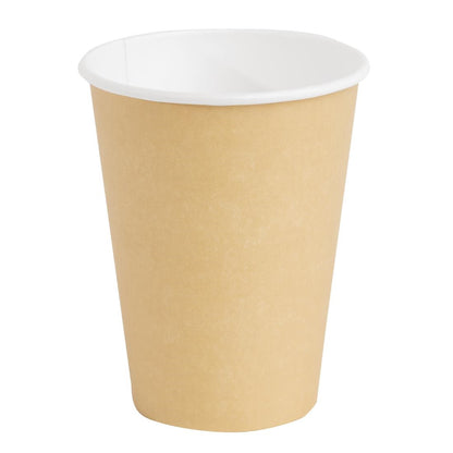 GF032 Fiesta Recyclable koffiebekers enkelwandig lichtbruin 34cl (1000 stuks)