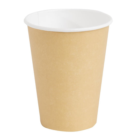 GF032 Fiesta Recyclable koffiebekers enkelwandig lichtbruin 34cl (1000 stuks)