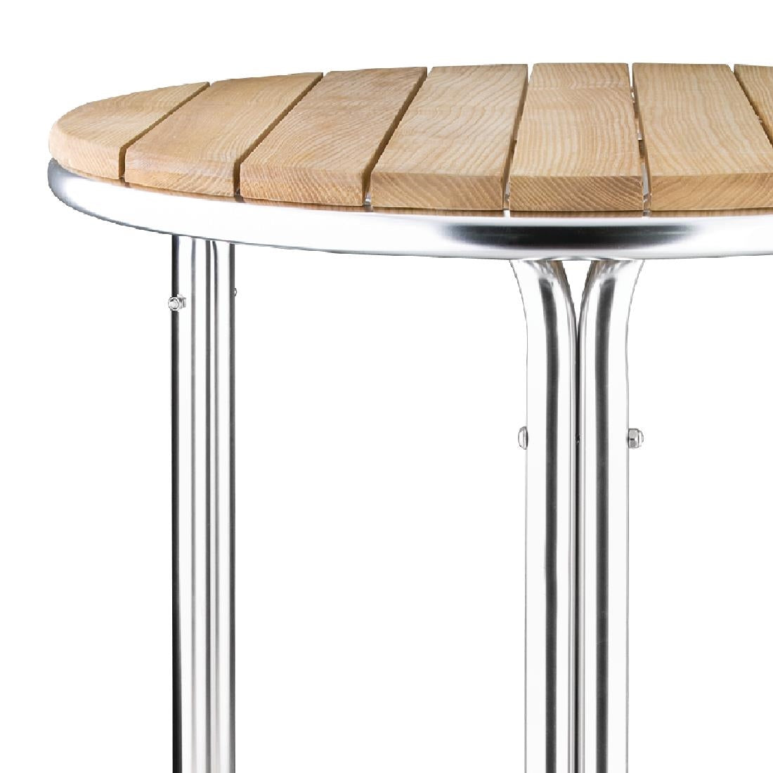 GL981 Bolero essen en aluminium tafel rond 60cm