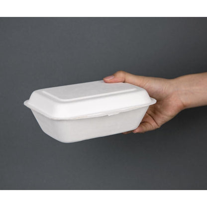 DW248 Fiesta Compostable bagasse maaltijddozen 182mm (250 stuks)