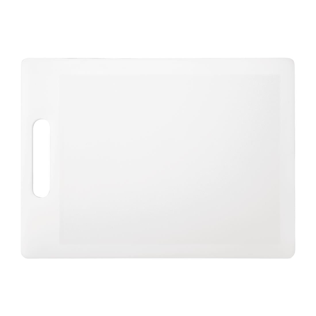 DA089 Nisbets Essentials polypropyleen snijplank wit 340 x 255 x 7mm