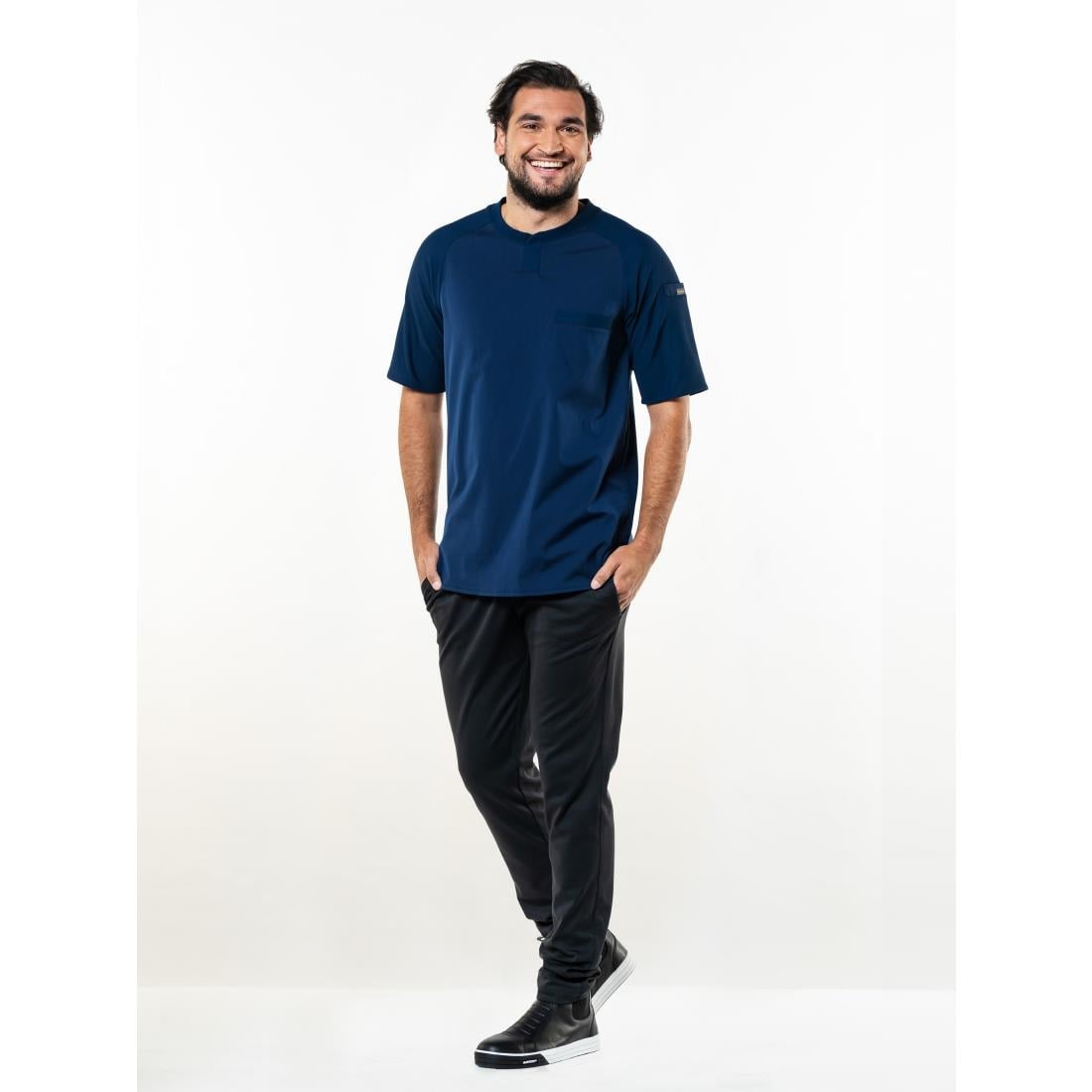 BA017-S Chaud Devant Valente UFX t-shirt navy maat S