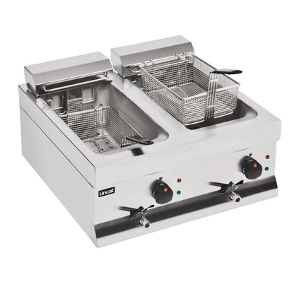 J537 Lincat Silverlink 600 dubbele friteuse DF66