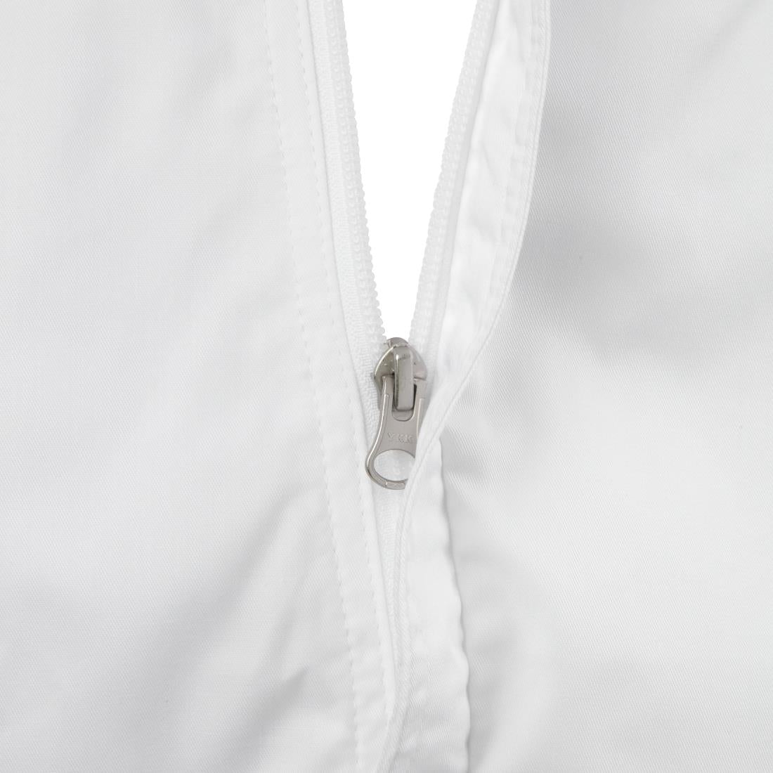 B471-XL Chef Works Springfield unisex koksbuis met rits wit XL