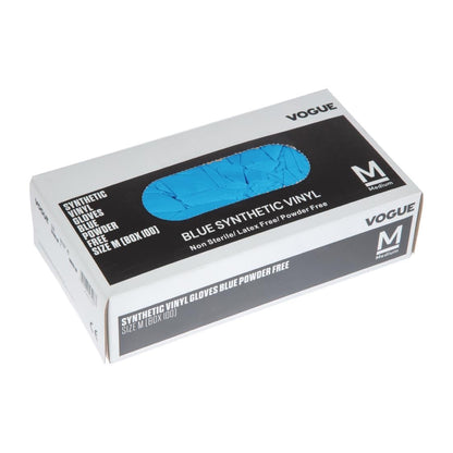 CF403-S Hygiplas vinyl handschoenen blauw poedervrij S (100 stuks)