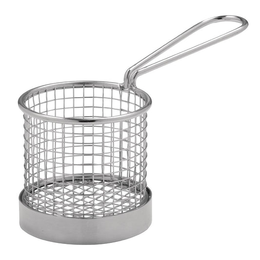 CE148 Olympia RVS fritesmand met handgreep 8cm