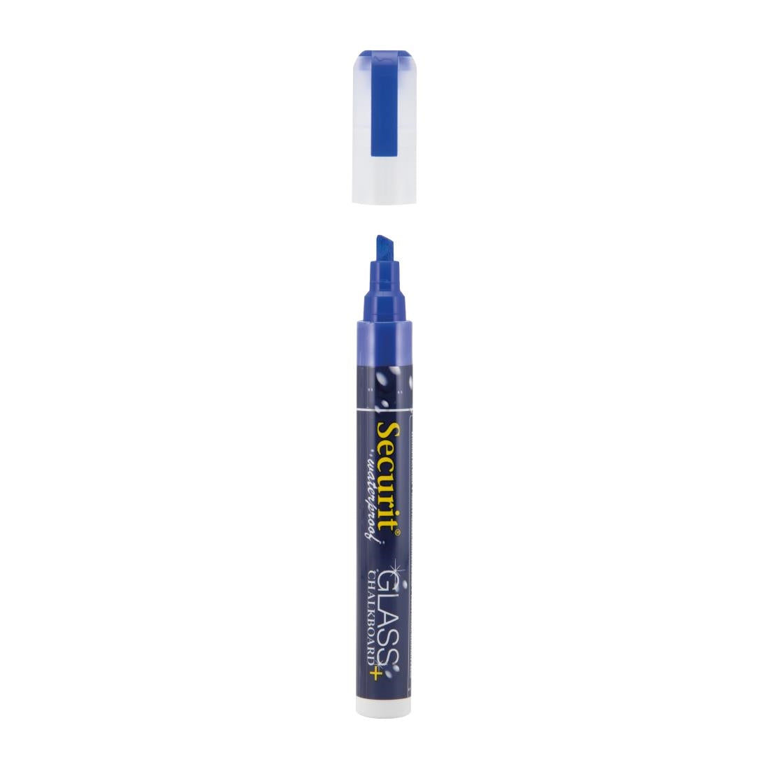 CU775 Securit Waterproof krijtstift (Glas + Krijtbord) in blauw met 2-6mm penpunt