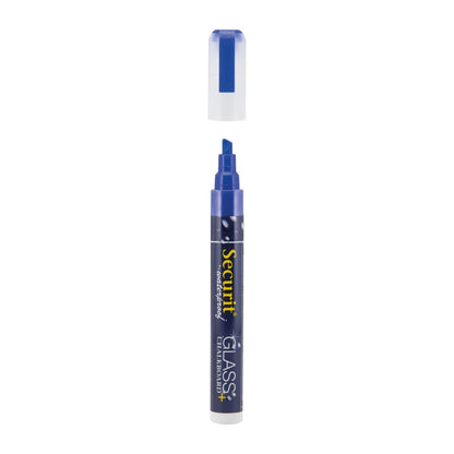 CU775 Securit Waterproof krijtstift (Glas + Krijtbord) in blauw met 2-6mm penpunt