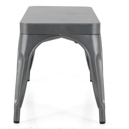JA329 Bolero Bistro Metalen Bank Donkergrijs 1000mm (2 stuks)