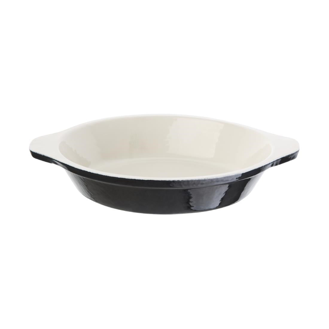 U562 Vogue ronde gratineerschaal zwart 0,75Ltr