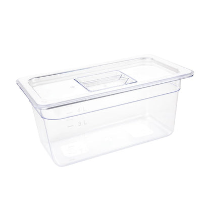U234 Vogue polycarbonaat 1/3 gastronorm container 150mm doorzichtig