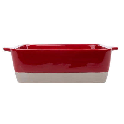 DB527 Olympia keramische braadslede rood en taupe 4,2Ltr