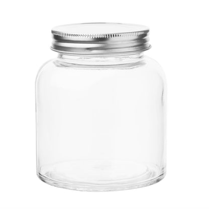CP082 Vogue glazen voorraadpot met schroefdeksel 330ml (6 stuks)