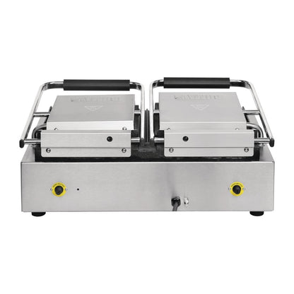 FC386 Buffalo dubbele halve geribbelde contactgrill