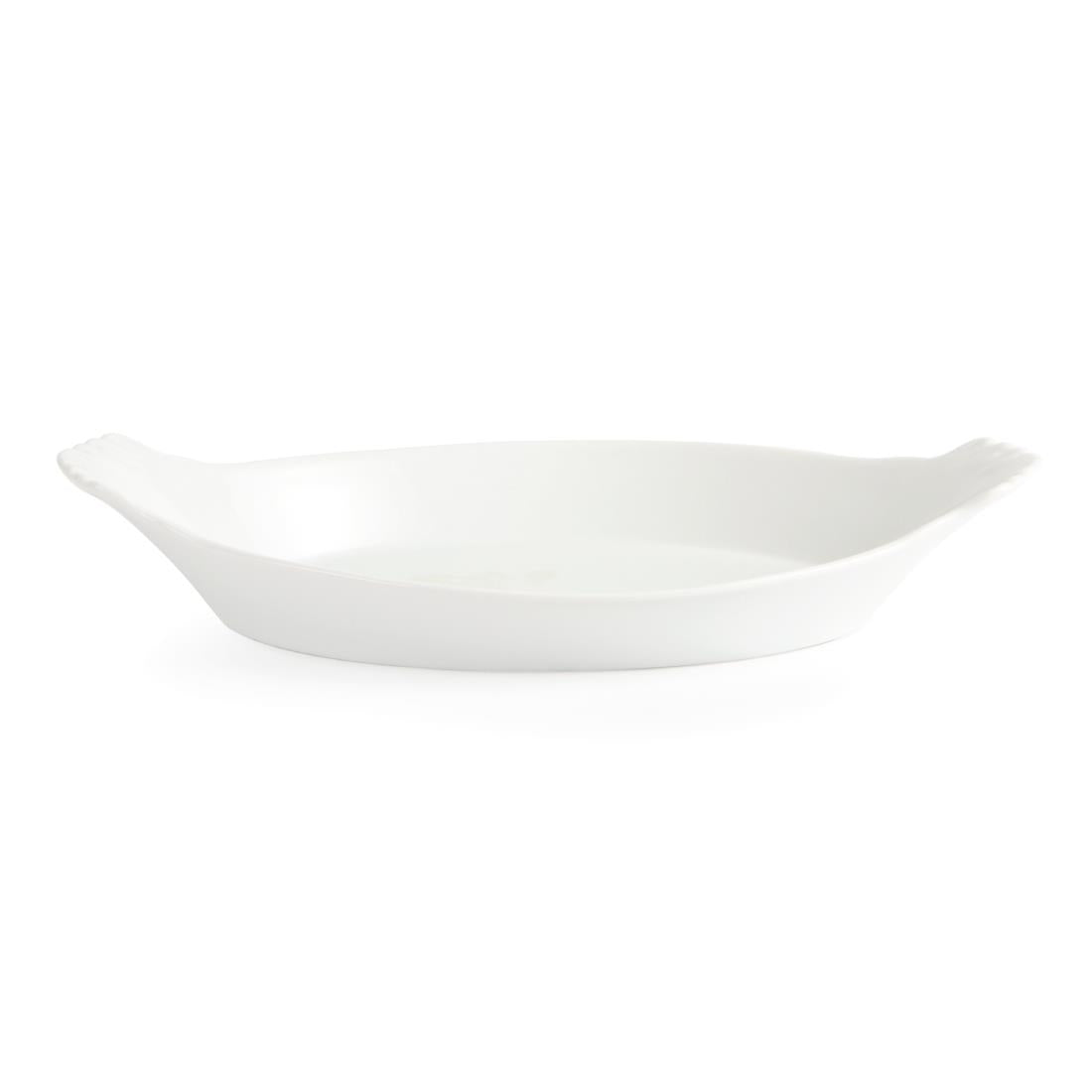 W423 Olympia Whiteware ovale gratineerschalen 32x17,7cm (6 stuks)